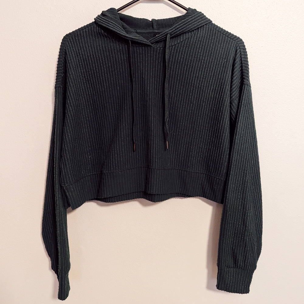 Cotton On Green Cropped Hoodie